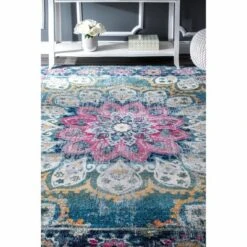 NuLOOM Kiyoko Vintage Floral Area Rug -Home Decor Store GUEST 4819292e ac2f 41cf a908 d292dbefacae