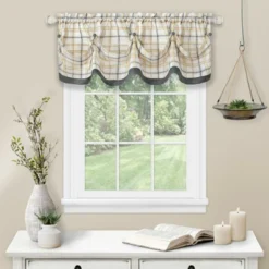 Kate Aurora Country Farmhouse Plaid Tattersall Button Tuck Window Valance 9 Kate Aurora Country Farmhouse Plaid Tattersall Button Tuck Window Valance -Home Decor Store GUEST 488c444c d0f3 4da0 9298 704fd9a9e708