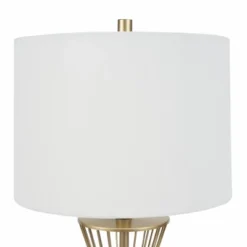 27" Gold Metal Wire With Marble Table Lamp - Nourison -Home Decor Store GUEST 4a5b9d32 443b 4446 baca 92500af6261e