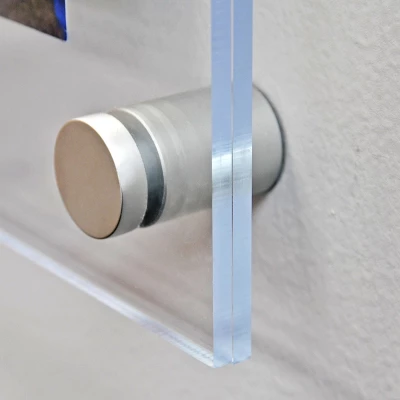 Azar Displays Floating Acrylic Wall Frame With Silver Stand Off Caps: 18" X 24" Graphic Size, Overall Frame Size: 22" X 28" 7 Azar Displays Floating Acrylic Wall Frame With Silver Stand Off Caps: 18" X 24" Graphic Size, Overall Frame Size: 22" X 28" - Image 5