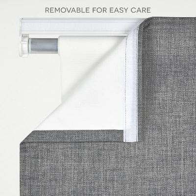 Exclusive Home Frontera 100% Blackout Roman Shade, 23"x64", Natural/Taupe 5 Exclusive Home Frontera 100% Blackout Roman Shade, 23"x64", Natural/Taupe - Image 3