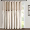 Home Boutique Linen Button Window Curtain Panel Linen Single 100x84