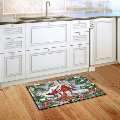 Briarwood Lane Gathered Together Winter Doormat Cardinals Birdfeeder Indoor Outdoor 30" X 18" 5 Briarwood Lane Gathered Together Winter Doormat Cardinals Birdfeeder Indoor Outdoor 30" X 18" - Image 3