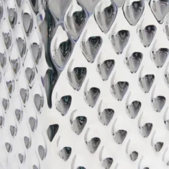 11.81" Tall Petite Hammered Square Bedside Table Desk Lamp With White Fabric Shade Silver - Simple Designs -Home Decor Store GUEST 57ea87ba b2b4 4b6b b65d 285d83f29ecc