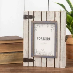 White 4 X 6 Inch Decorative Distressed Wood Shadow Box Picture Frame - Foreside Home & Garden -Home Decor Store GUEST 5a785100 621d 43ea b11f 2ce08d1e78c9