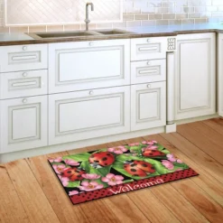 Ladybugs On Leaves Spring Doormat Welcome Indoor Outdoor 30" X 18" Briarwood Lane -Home Decor Store GUEST 5ab5a1b1 e5c3 4fa3 8886 7bc337d4d0e8