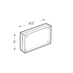 Azar Displays Clear Acrylic Magnetic Photo Frame Block 4.5" X 3" Vertical/Horizontal -Home Decor Store GUEST 5d5e1457 af91 48ca b358 2f7838f76630
