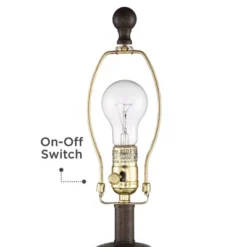 Regency Hill Traditional Table Lamps 24.25" High Set Of 2 Pedestal Bronze Off White Tapered Drum Shade Living Room Bedroom Bedside Nightstand 11 Regency Hill Traditional Table Lamps 24.25" High Set Of 2 Pedestal Bronze Off White Tapered Drum Shade Living Room Bedroom Bedside Nightstand -Home Decor Store GUEST 5e221eb6 3404 4741 a617 cd0ea01679b5