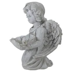 Northlight 9" Kneeling Angel With Flower Bird Feeder Outdoor Garden Statue -Home Decor Store GUEST 5e685c8a 898b 4c99 ad4d 34406ac0e970