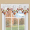 Collections Etc Lovely Embroidered Leaf Border Window Valance -Home Decor Store GUEST 5e77781d 6bb9 400b af6b 4e973d731e8e