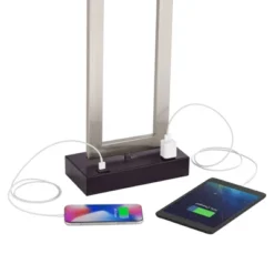 360 Lighting Todd 30" Tall Large Modern End Table Lamps Set Of 2 USB Port AC Power Outlet Silver Brushed Nickel Finish Metal Living Room Charging 12 360 Lighting Todd 30" Tall Large Modern End Table Lamps Set Of 2 USB Port AC Power Outlet Silver Brushed Nickel Finish Metal Living Room Charging -Home Decor Store GUEST 5ece54ef 89a6 49e1 a9e9 a6225a7c421d