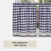 Kate Aurora 2 Piece Country Farmhouse Buffalo Plaid Rod Pocket Cafe Tier Curtain Panels With Macrame Border -Home Decor Store GUEST 60206742 0924 4929 a132 f07315d7fcbd