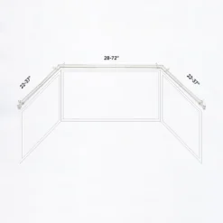 Kenney Mission 3/4" Decorative Bay Window Double Curtain Rod -Home Decor Store GUEST 60e56079 30ef 460d ada9 4a185d6cc034