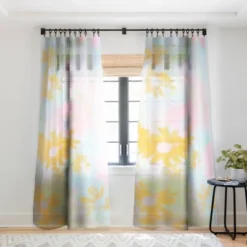 SunshineCanteen Gentle Flowers Single Panel Sheer Window Curtain - Deny Designs -Home Decor Store GUEST 6160e040 a172 4489 a706 6b0aeaf1188c