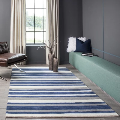 Metro Reya Stripe Tufted Accent Rug - Momeni 4 Metro Reya Stripe Tufted Accent Rug - Momeni - Image 2