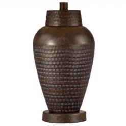 Regency Hill Modern Table Lamp With USB And AC Power Outlet Workstation Charging Base 25" High Hammered Bronze Empire Shade For Living Room Desk -Home Decor Store GUEST 621323b0 a16f 4aa2 a2c9 e361627a1ad1