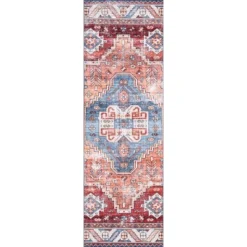 NuLOOM Marli Machine Washable Faded Medallion Area Rug -Home Decor Store GUEST 64f116d7 e570 4c92 87fc 63c9fe6eb9e4