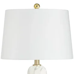 360 Lighting Maceao Modern Table Lamps 28" Tall Set Of 2 White Faux Marble Tapered Drum Shade For Bedroom Living Room Bedside Nightstand Office House 12 360 Lighting Maceao Modern Table Lamps 28" Tall Set Of 2 White Faux Marble Tapered Drum Shade For Bedroom Living Room Bedside Nightstand Office House -Home Decor Store GUEST 65613512 b89b 482f 9ab2 de93d4f35c82