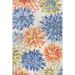 NuLOOM Rosana Floral Machine Washable Indoor/Outdoor Area Rug -Home Decor Store GUEST 681c8787 88bd 4d70 aa4c 5ed251246187