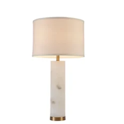 30" Prague Table Lamp White