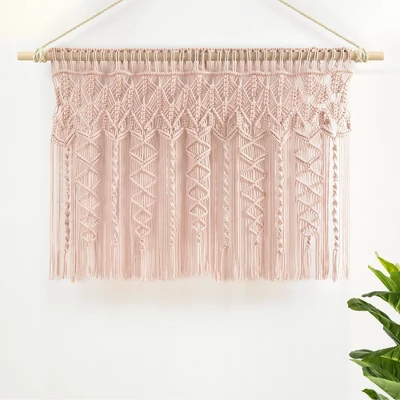30"x40" Boho Macrame Textured Cotton Window Valance - Lush Décor 7 30"x40" Boho Macrame Textured Cotton Window Valance - Lush Décor - Image 5