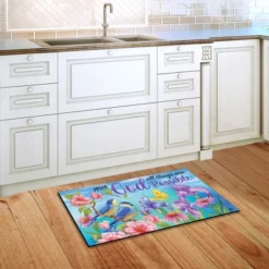 With God Religious Doormat Inspirational Indoor Outdoor 30" X 18" Briarwood Lane 7 With God Religious Doormat Inspirational Indoor Outdoor 30" X 18" Briarwood Lane -Home Decor Store GUEST 6d4f5547 ed42 4963 9316 9b637eb23082