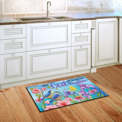 With God Religious Doormat Inspirational Indoor Outdoor 30" X 18" Briarwood Lane 5 With God Religious Doormat Inspirational Indoor Outdoor 30" X 18" Briarwood Lane - Image 3