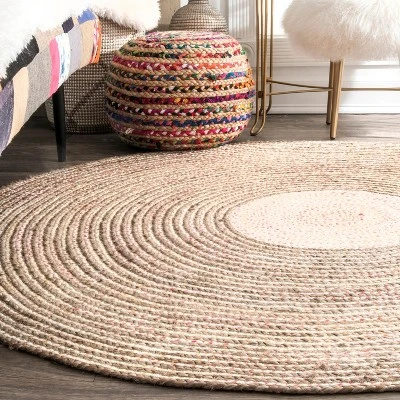 NuLOOM Braided Draya Jute Area Rug 4 NuLOOM Braided Draya Jute Area Rug - Image 2