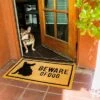 Beware Of Dog Natural Coir Door Mat 17"x30" - Welcome Front Doormat Non Slip Rug For Home Indoor Outdoor Entrance -Home Decor Store GUEST 708344b6 a741 4080 b8c7 08e0b380c3f1