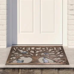 Northlight Tree With Animals Rectangular "Welcome" Doormat 18" X 30"