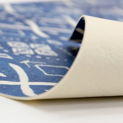 Tempaper 3' X 7'6" Mudcloth Indoor/Outdoor Vinyl Floor Rug 5 Tempaper 3' X 7'6" Mudcloth Indoor/Outdoor Vinyl Floor Rug - Image 3