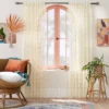 1pc 50"x84" Sheer Zig Zag Macrame Curtain Panel Cream - Opalhouse™ Designed With Jungalow™ -Home Decor Store GUEST 712f1311 7264 4d02 ada6 b2d66663db9d