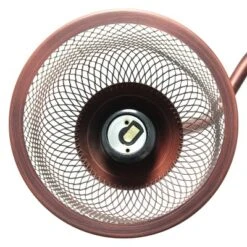 Vintage Arched Floor Lamp With Iron Mesh Shade Red - Lalia Home -Home Decor Store GUEST 71fee5dd d9a3 4a26 ac17 b6c0c624b838