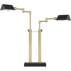 Possini Euro Design Keegan Modern Desk Lamp 24" High Warm Brass With Dual USB Charging Ports LED Adjustable Black Shade For Bedroom Living Room Desk 15 Possini Euro Design Keegan Modern Desk Lamp 24" High Warm Brass With Dual USB Charging Ports LED Adjustable Black Shade For Bedroom Living Room Desk -Home Decor Store GUEST 7251ebab 7e7a 4df5 88fe 68ff889d6594