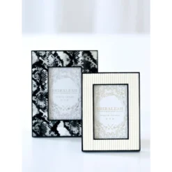 Shiraleah Black Snake Print 4x6 Picture Frame -Home Decor Store GUEST 75601743 d8f7 4dc3 b0e9 2ebe1f8bf181