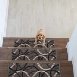 World Rug Gallery Moden Wavy Circles Non-Slip Stair Treads -Home Decor Store GUEST 762549e2 4383 4e19 b5c7 aec1e06e79bc