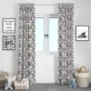 Bacati - Clouds In The City Grey Cityscape Cotton Printed Single Window Curtain Panel -Home Decor Store GUEST 769a4cde 00d7 40e6 9119 b332169ff68a