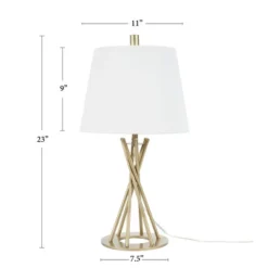 23" Gold Metal Twist Table Lamp - Nourison -Home Decor Store GUEST 7b5c95a3 509f 4326 ada8 5179c98a453d