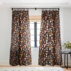 Avenie Mushroom Medley Pattern Single Panel Sheer Window Curtain - Society6 -Home Decor Store GUEST 7e2619d4 9430 406a 8e6e 185a1b797800