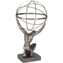 Studio 55D Atlas With Globe 17 1/4" High Bronze Sculpture -Home Decor Store GUEST 80adb7ed aefa 44fd abd6 1d4230e6dbcf