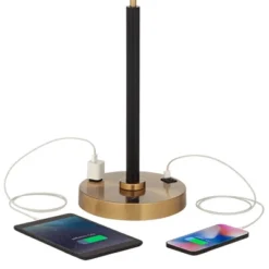 Possini Euro Design Carlyle Gold Black USB Desk Lamps Set Of 2 With Smart Socket -Home Decor Store GUEST 80e74b3c 36b2 4e1f 8bcd ad2faf4a1303