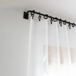 Schatzi Brown Alice Check Powder Single Panel Sheer Window Curtain - Deny Designs -Home Decor Store GUEST 82e773e7 c29c 449e aac7 7d38e37007d6 22