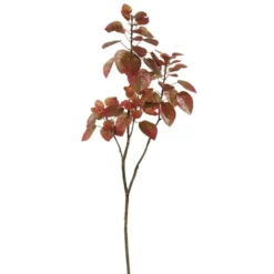 Artificial Cotinus Coggygria Branch (4ft) Red - Vickerman