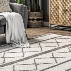 NuLOOM Sondra Machine Washable Wool Moroccan Diamond Area Rug -Home Decor Store GUEST 84adb30d e2c2 40c5 98c5 bc69257c17ae