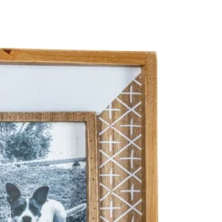 4X6 Inch Cross Pattern Picture Frame White MDF, Wood & Glass By Foreside Home & Garden -Home Decor Store GUEST 851317ba 2df2 4837 b4d0 fa968182375b