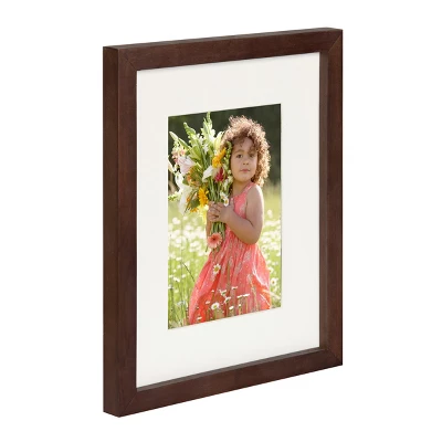 8" X 10" Matted To 5" X 7" Gallery Tabletop Frame Walnut Brown - DesignOvation 4 8" X 10" Matted To 5" X 7" Gallery Tabletop Frame Walnut Brown - DesignOvation - Image 2