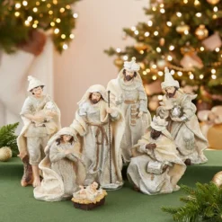 Kurt Adler 3-11.25" Resin Nativity Table Piece Set, 7 Piece Set -Home Decor Store GUEST 885bf702 129c 44a9 bda7 e53f4954942e