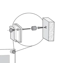 Azar Displays Floating Acrylic Wall Frame With Silver Stand Off Caps: 18" X 24" Graphic Size, Overall Frame Size: 22" X 28" 18 Azar Displays Floating Acrylic Wall Frame With Silver Stand Off Caps: 18" X 24" Graphic Size, Overall Frame Size: 22" X 28" -Home Decor Store GUEST 886b7015 7362 4d1b bda2 9e7a576c11bc