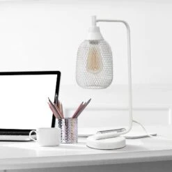 Industrial Desk Lamp White - Lalia Home -Home Decor Store GUEST 8ecab388 428a 4fd2 b500 4b03ccdc6898