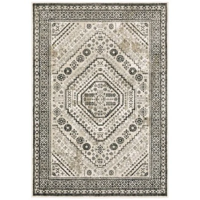 Gabriella Vintage Medallion Rug Ivory/Gray - Captiv8e Designs 9 Gabriella Vintage Medallion Rug Ivory/Gray - Captiv8e Designs - Image 7